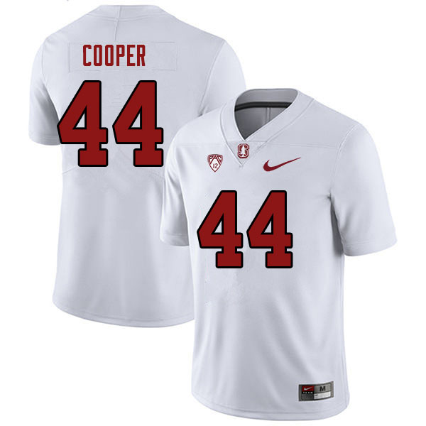 Men #44 Ernest Cooper Stanford Cardinal College 2023 Football Stitched Jerseys Sale-White - Click Image to Close